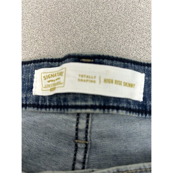 Signature Gold Levi Strauss Totally Shaping High Rise Skinny Womens Jeans NWT 24 - Picture 9 of 11